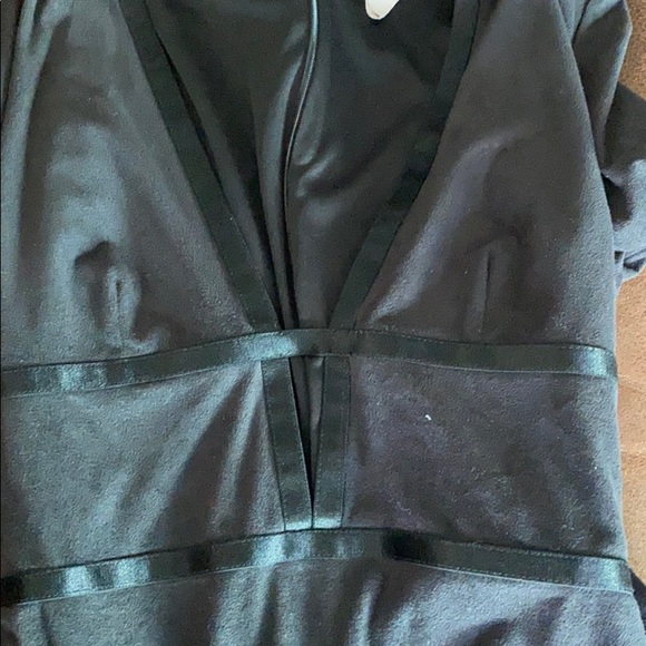 Velvet Black Cocktail Dress - Picture 5 of 5